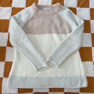 Staccato Women's Sweater in Cream, Tan, and Gray